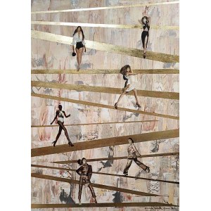 Mariola Swigulska, Stepping on golden catwalks, 2024