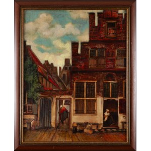Elwira BURSKA-SZUBARG (1947 - 2018), Street - a copy according to Johannes Vermeer, 1972