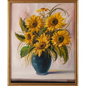 NOWICZUK (20th century), Sunflowers, 1997