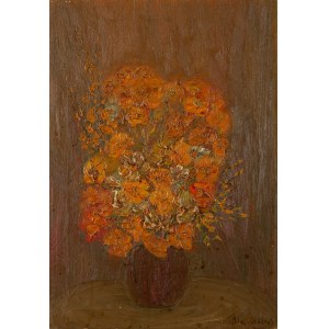 OLSZEWSKA (XXe siècle), Fleurs dans un vase