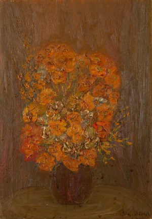OLSZEWSKA (XXe siècle), Fleurs dans un vase