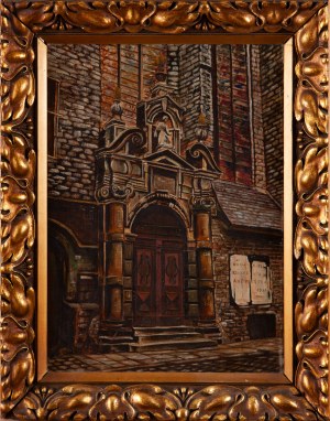 Malarz nieokreślony, belgijski, SAEY? (XIX-XX w.), Wejście do Kaplicy Św. Anny w Antwerpii