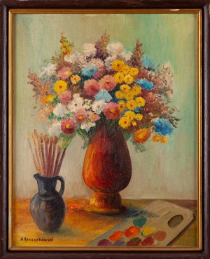A. SZCZEPKOWSKI (20th century), Bouquet for the artist