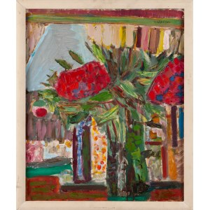 Jan WODYŃSKI (1903-1988), Kwiaty w wazonie