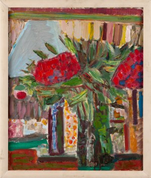 Jan WODYŃSKI (1903-1988), Kwiaty w wazonie