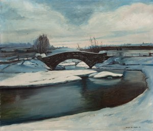 Alicja WOLIÑSKA (20. Jahrhundert), Winterlandschaft, 1989