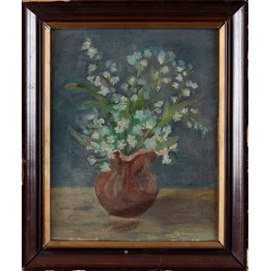 Peintre non spécifié, Polonais (20e siècle), Fleurs dans une cruche