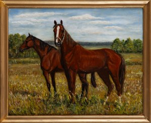 Painter unspecified (20th century), Horses