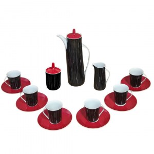 Set da caffè bicolore 