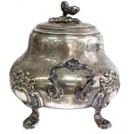 Silver sugar bowl (pr. 950), Chauchefoin et Cie, France, 1859-1865