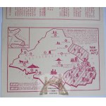 Upper Silesia, fold-out map of divided Silesia, propaganda, circa 1930.