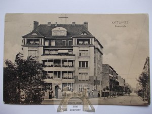 Katowice, Kattowitz, Beatastrasse, street, 1913