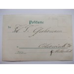 Bytom, Beuthen, barracks, lithograph, ca. 1900.
