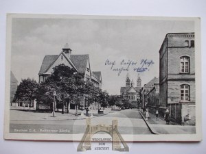 Bytom, Beuthen, Rozbark, street, circa 1940.