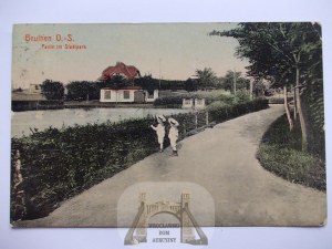 Bytom, Beuthen, městský park, 1909