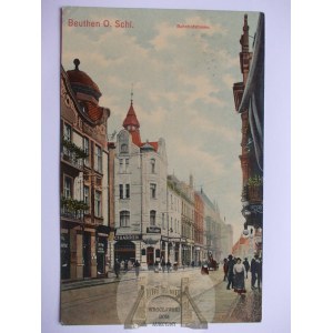 Bytom, Beuthen, Dworcowa Street, 1908