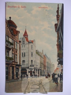 Bytom, Beuthen, Dworcowa Street, 1908