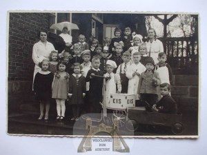 Zabrze, Hindenburg, Biskupice, děti, soukromý list, asi 1930