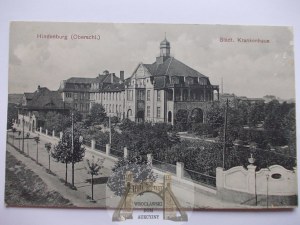 Zabrze, Hindenburg, nemocnice, asi 1920