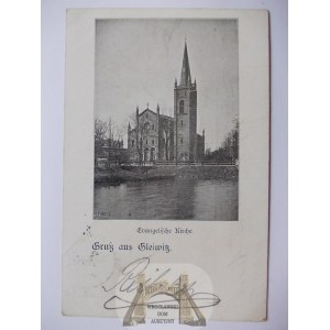 Gliwice, Gleiwitz, Evangelical church, 1900