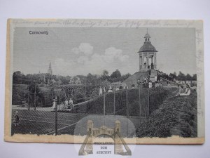 Tarnowskie Góry, Tarnowitz, tennis court, observation tower, 1918
