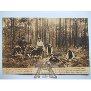 Herby bei. Lubliniec, Grenze, Schmuggler, 1910