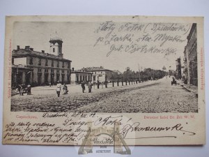 Częstochowa, Station, street, 1902