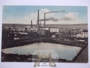 Zawiercie, panorama, spinning mill, ca. 1910