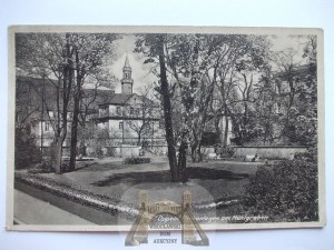 Opole, Oppeln, park, circa 1930.