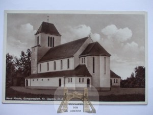 Komprachcice near Opole, church circa 1930.