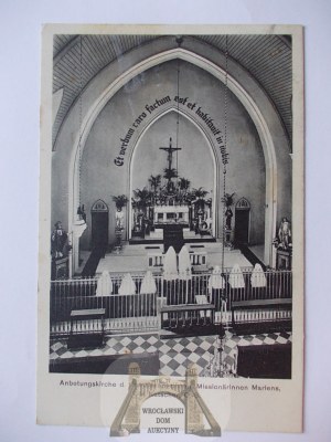 Kietrz, Katscher pri Głubczyciach, interiér kaplnky, asi 1920