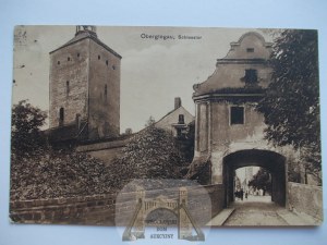 Glogowek, Oberglogau, castle, entrance gate, 1912