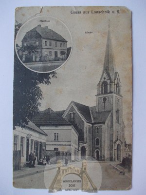 Łącznik près de Prudnik, église, vers 1920
