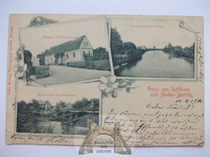 Piatkowice near Nysa, mill, inn, 1900