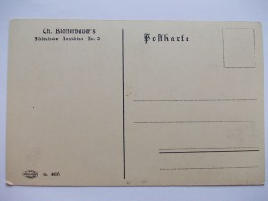 Otmuchow, Ottmachau, panorama, graphic by Blatterbauer, ca. 1912