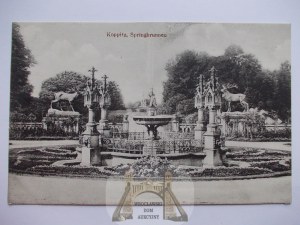 Kopice k. Grodków, fontanna, ok. 1920