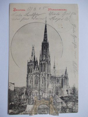Wrocław, Breslau, St. Michael's Church, 1905