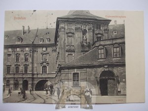 Wrocław, Breslau, Uniwersytet, brama cesarska, 1908