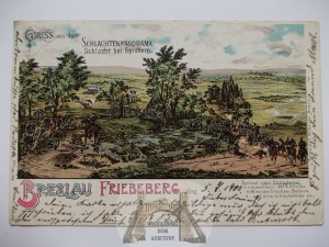 Breslau, Breslau, Friebe Hill, panorama of the Battle of Spichern, circa 1900.