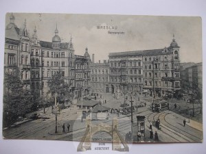 Wrocław, Breslau, plac Legionów, wyd. dr Trenkler, Leipzig, 1906