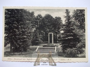 Olawa, Ohlau, monument to fallen hussars, ca. 1935