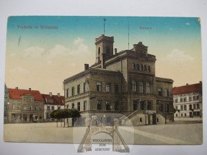 Trzebnica, Trebnitz, town hall, 1916