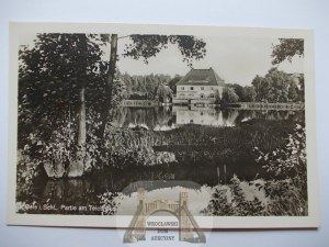 Olesnica, Oels, pond, circa 1940.