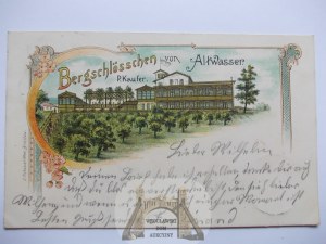 Waldenburg, Waldenburg, Altwasser, lithograph, 1900