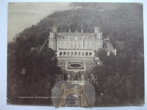 Kamieniec Ząbkowicki, palace, aerial shot, circa 1930.