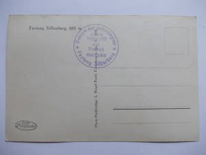 Srebrna Góra, Silberberg, widok na twierdzę, ok. 1930