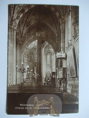 Ziębice, Munsterberg, church interior, 1927
