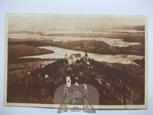 Grodziec near Zlotoryja, Castle, aerial shot, 1929