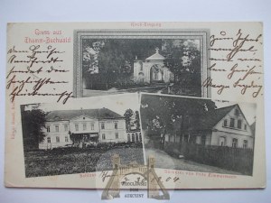 Buczyna near Polkowice church, bakery, palace, 1904