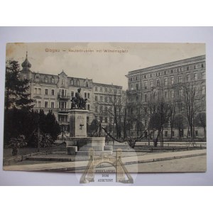 Głogów, Glogau, plac Wilhelma, pomnik 1913